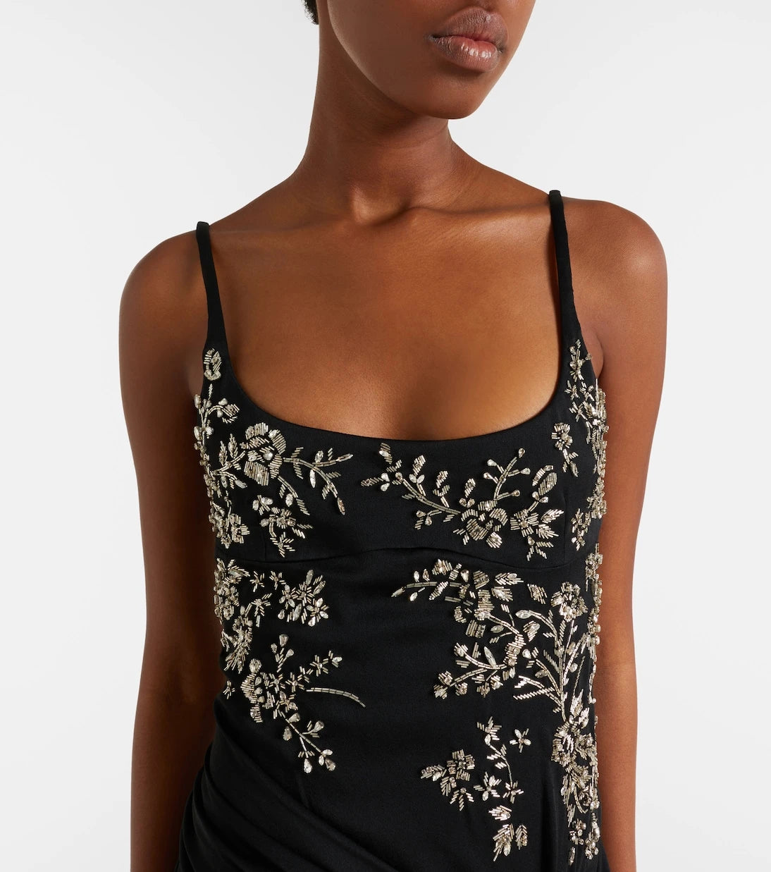 McQueen - Draped embellished gown
