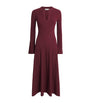 Simkhai Red Ribbed Genna Midi Dress