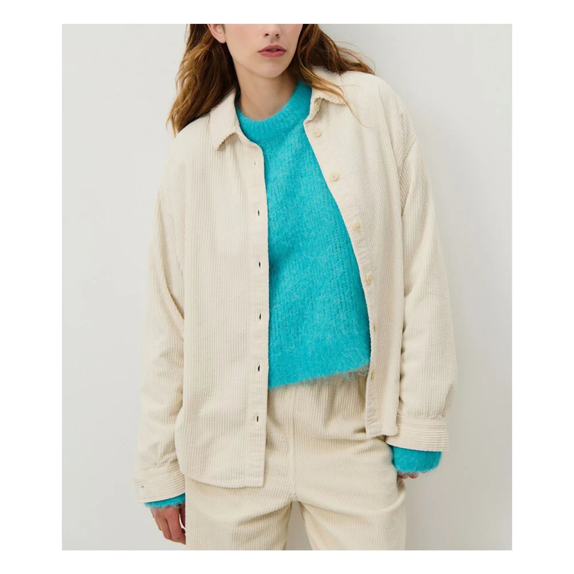 American Vintage - Padow Corduroy Overshirt | Ecru