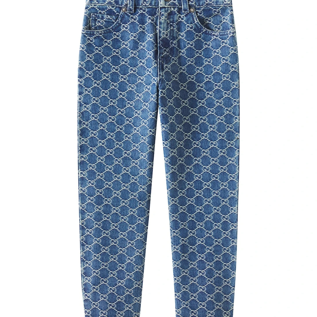 Gucci Kids - GG denim jacquard straight jeans