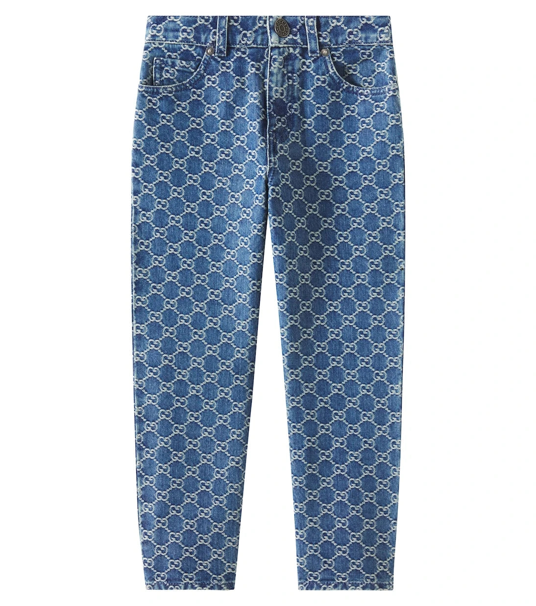 Gucci Kids - GG denim jacquard straight jeans