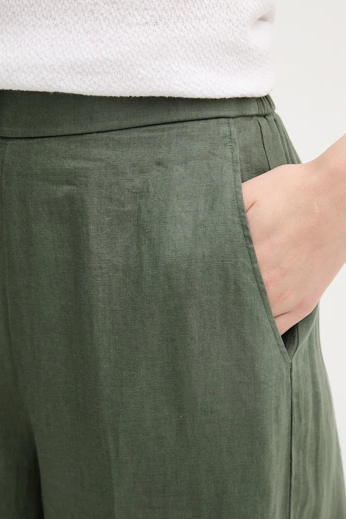 United Colors of Benetton kadın keten pantolon