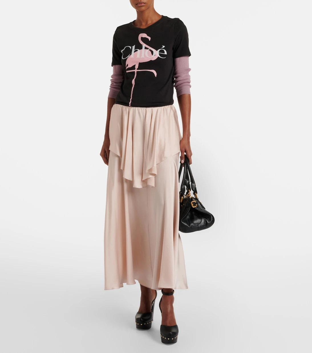 Chloé - Ribbed-knit cotton Henley shirt