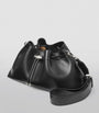 Jimmy Choo Black Medium Leather Cinch Bucket Bag