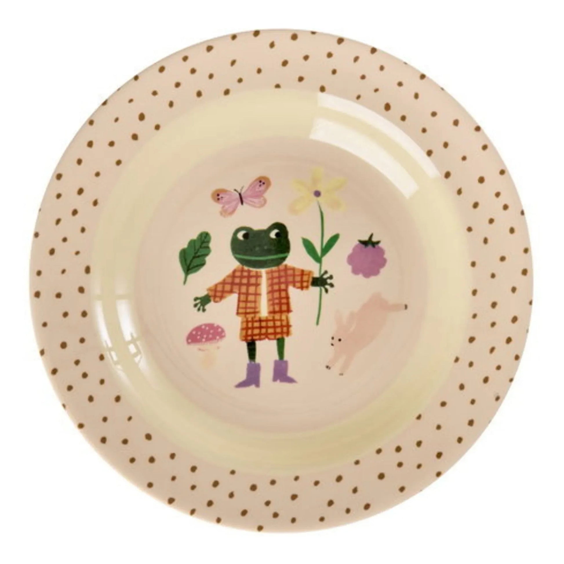 Rice - Fairy Tale melamine soup plate | Pink