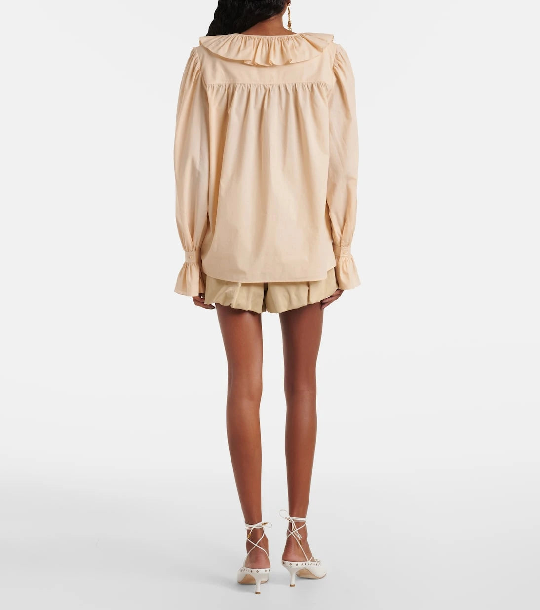 Chloé - Ruffled cotton voile blouse
