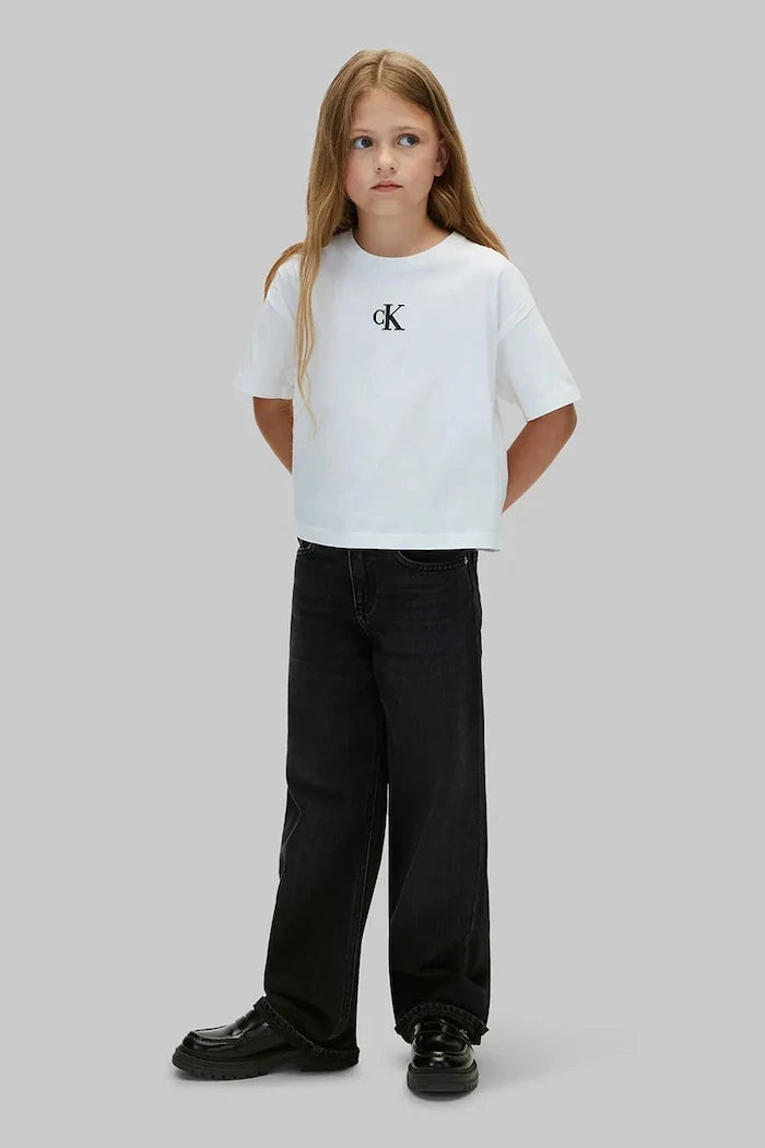 Calvin Klein Jeans çocuklar için basic pamuklu tişört
