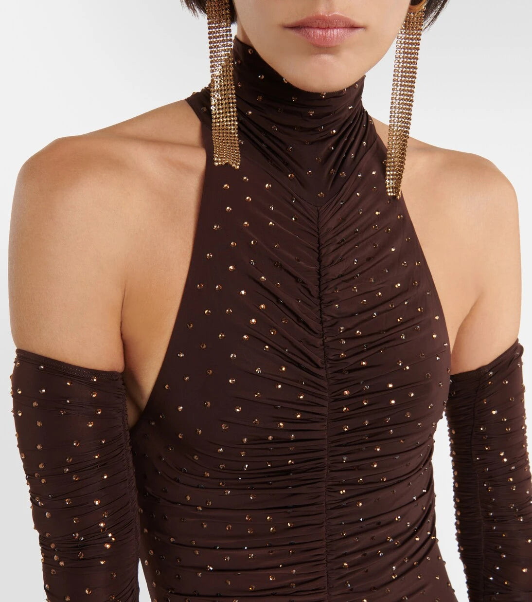 Alex Perry - Arlie embellished halterneck bodysuit