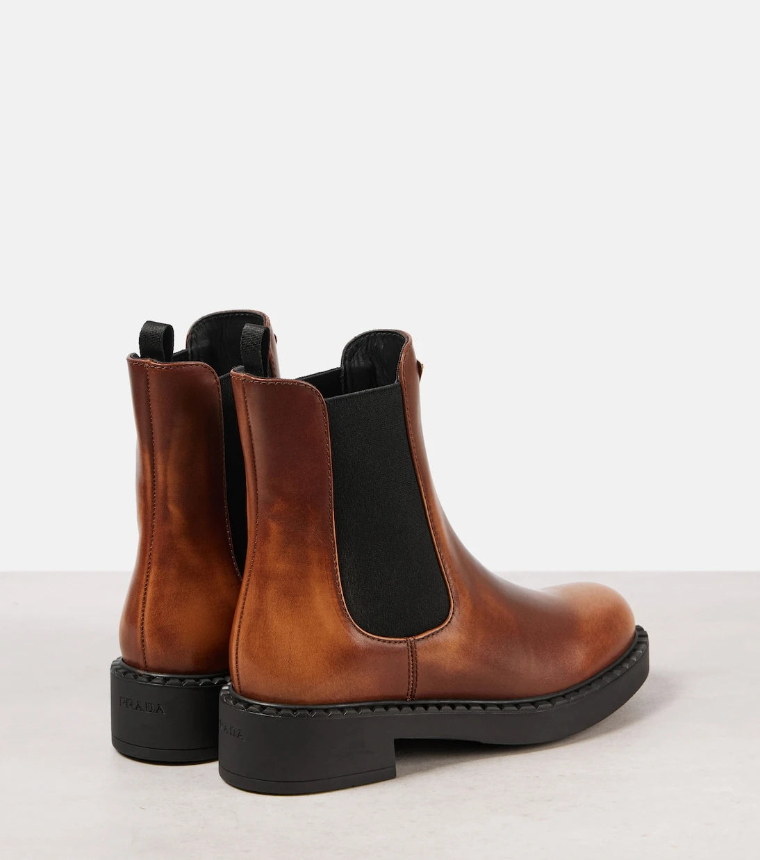 Prada - Leather Chelsea boots
