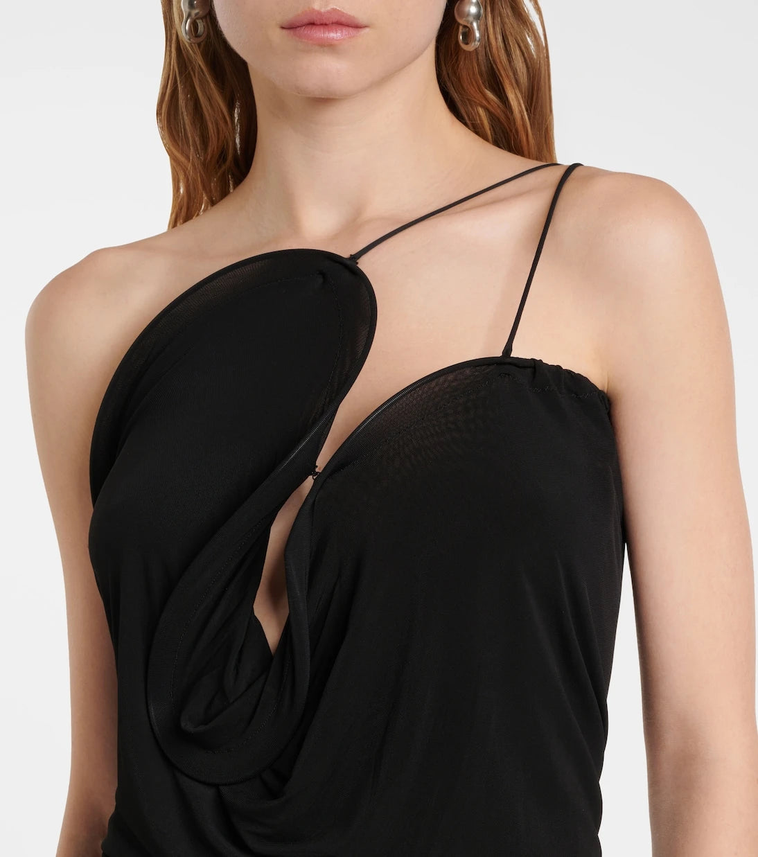 Christopher Esber - Asymmetric jersey midi dress