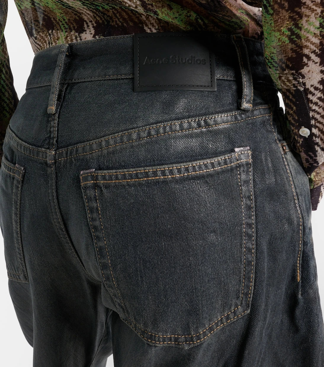 Acne Studios - 2006F distressed wide-leg jeans