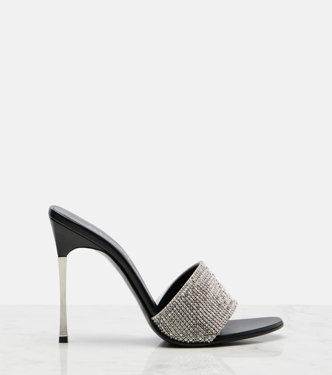 Gucci - Bombshell 120 embellished satin mules
