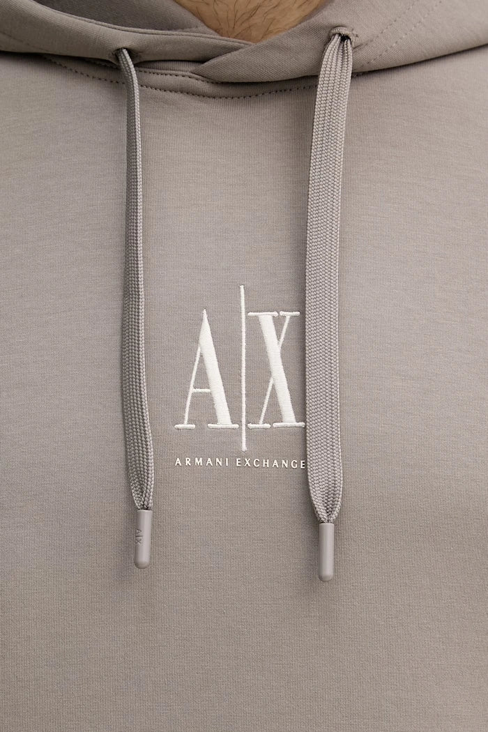 Armani Exchange erkek pamuklu kapüşonlu sweatshirt
