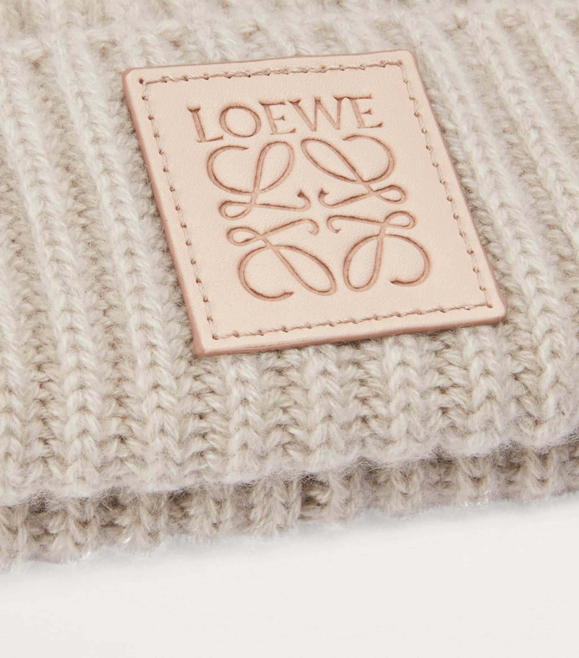 Beige Cashmere Beanie