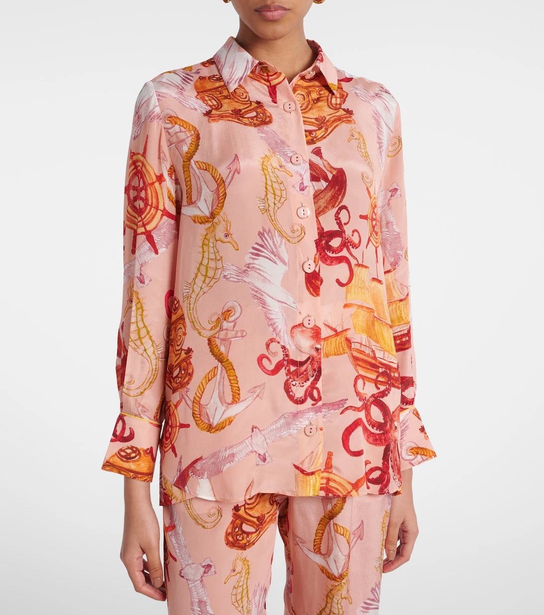 Farm Rio - Nautical Wonder printed shirt