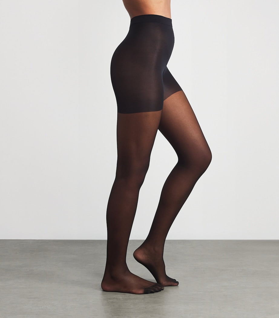 Black Individual 10 Top Control Tights