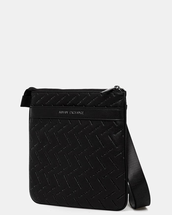Armani Exchange erkek suni deri omuz çantası