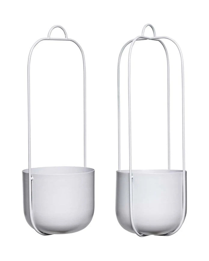 Hübsch Lotus Asma Saksı 16 x 44 cm (2 adet)