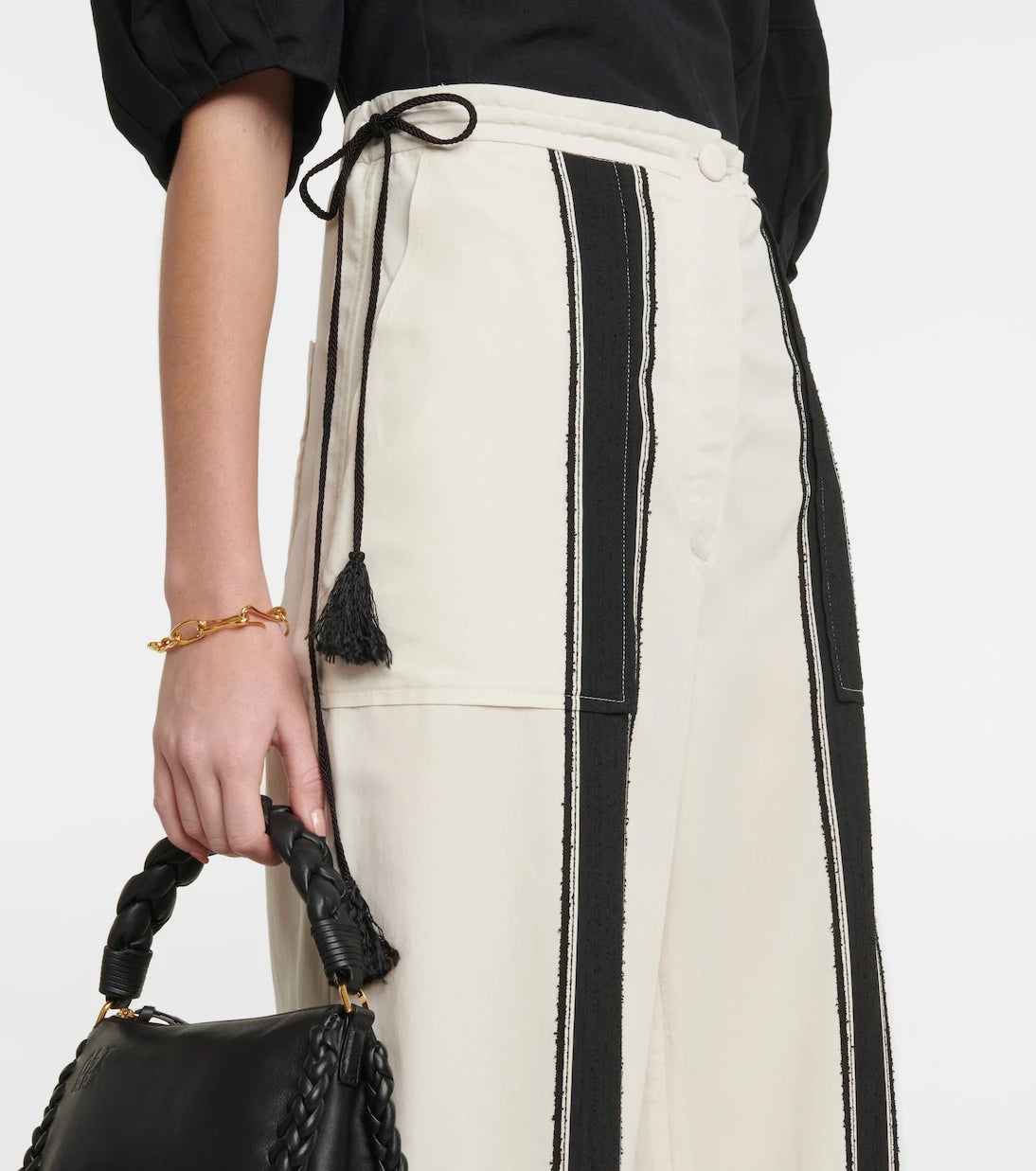 Altuzarra - Eleos striped crêpe wide-leg pants