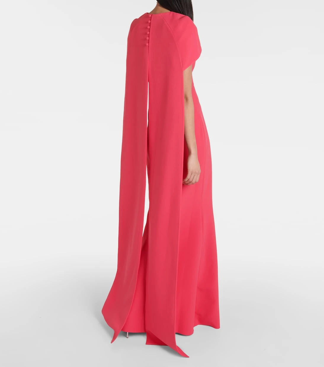 Safiyaa - Ginkgo caped gown