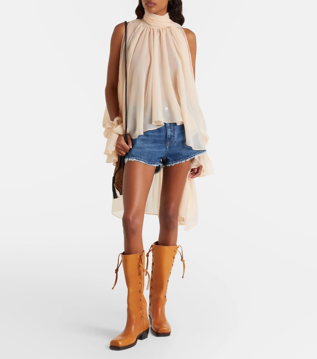 Paris Texas - Roxanne leather knee-high boots