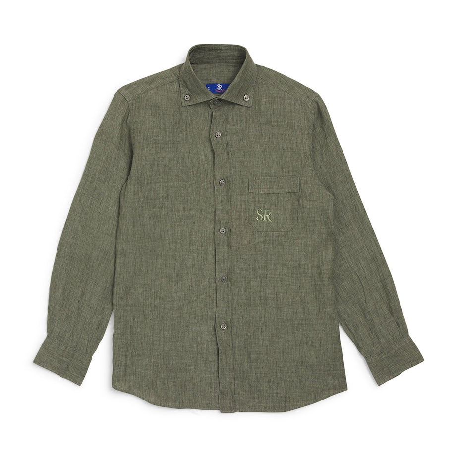 Stefano Ricci Kids Linen Embroidered Shirt (8-16 Years)