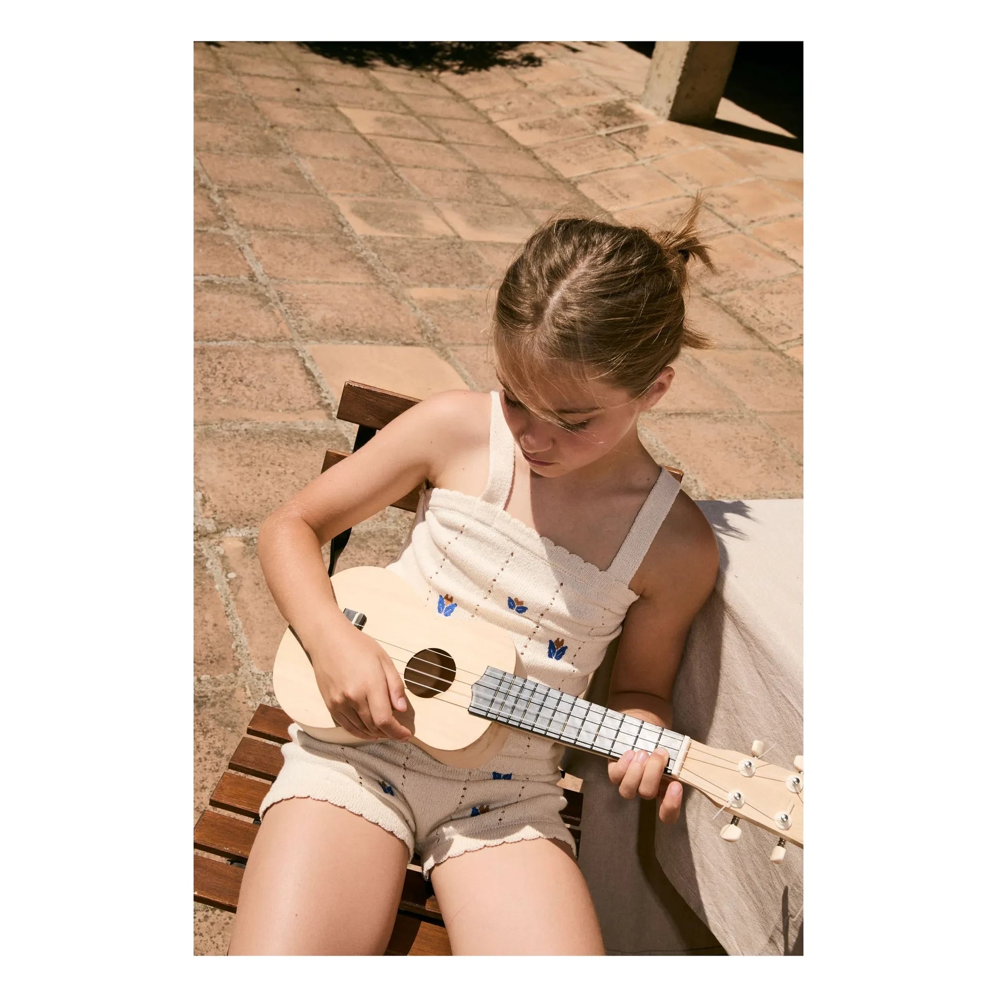 birinit - Embroidered Fine Knit Shorts | Ivory