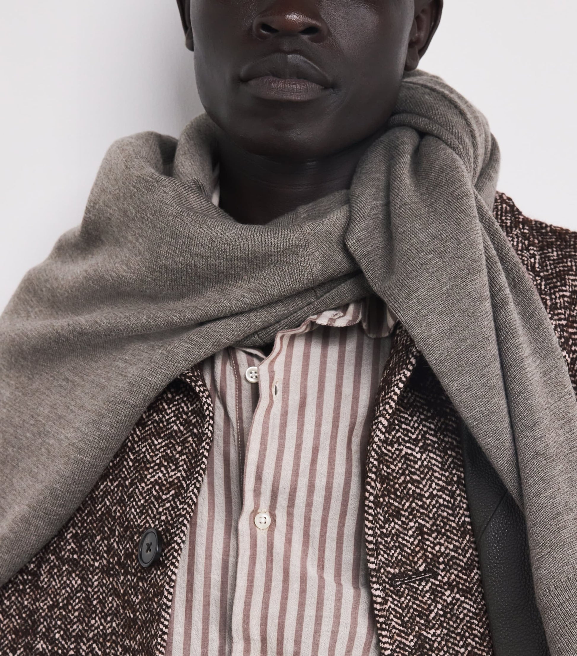 Officine Generale Multi Wool-Blend Herringbone Overcoat