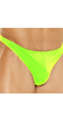 Men's Lime Lycra Thong