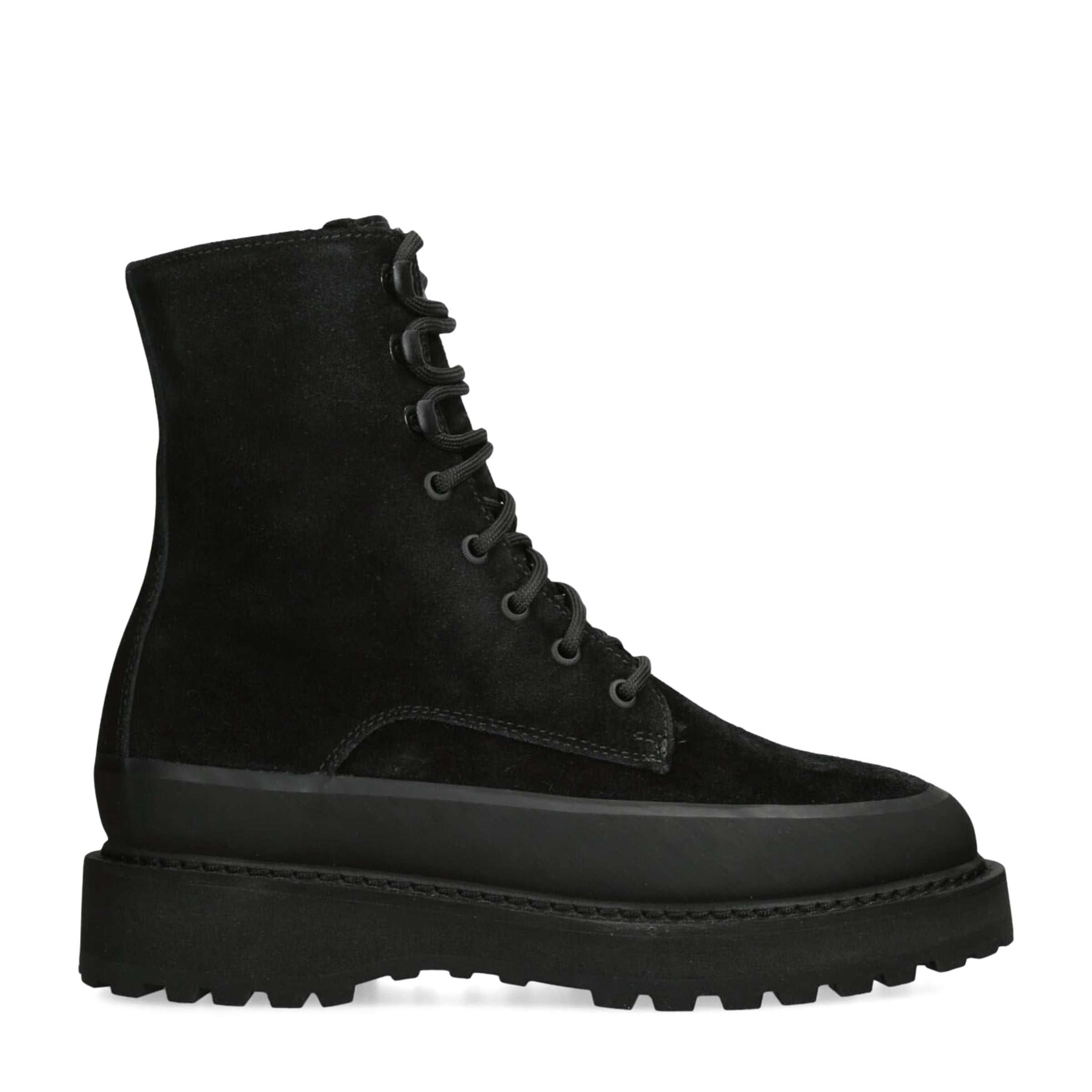 Le Monde Beryl Black Suede Dolomite Ankle Boots