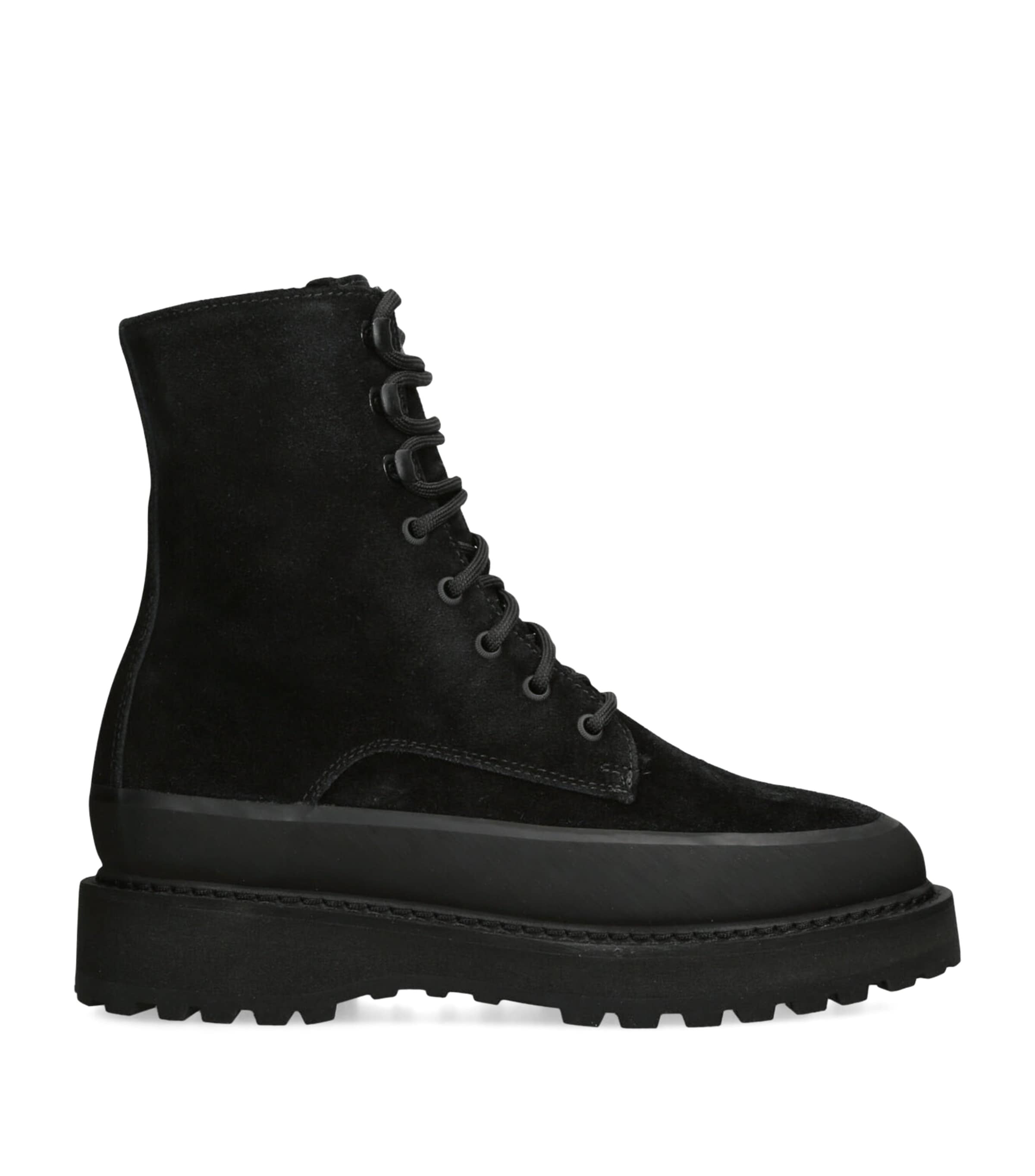 Le Monde Beryl Black Suede Dolomite Ankle Boots