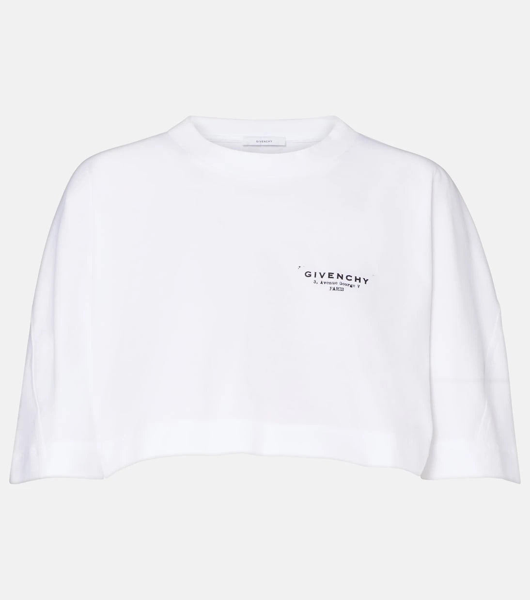Givenchy - Cropped logo cotton T-shirt