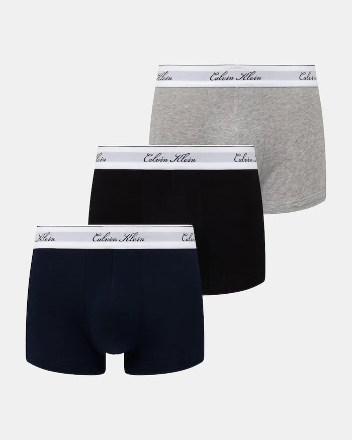 Calvin Klein Underwear erkek pamuklu elastan slip boxer 3'lü paket