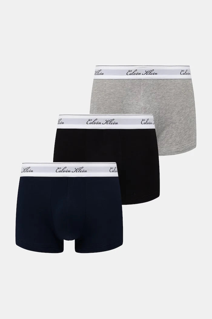 Calvin Klein Underwear erkek pamuklu elastan slip boxer 3'lü paket