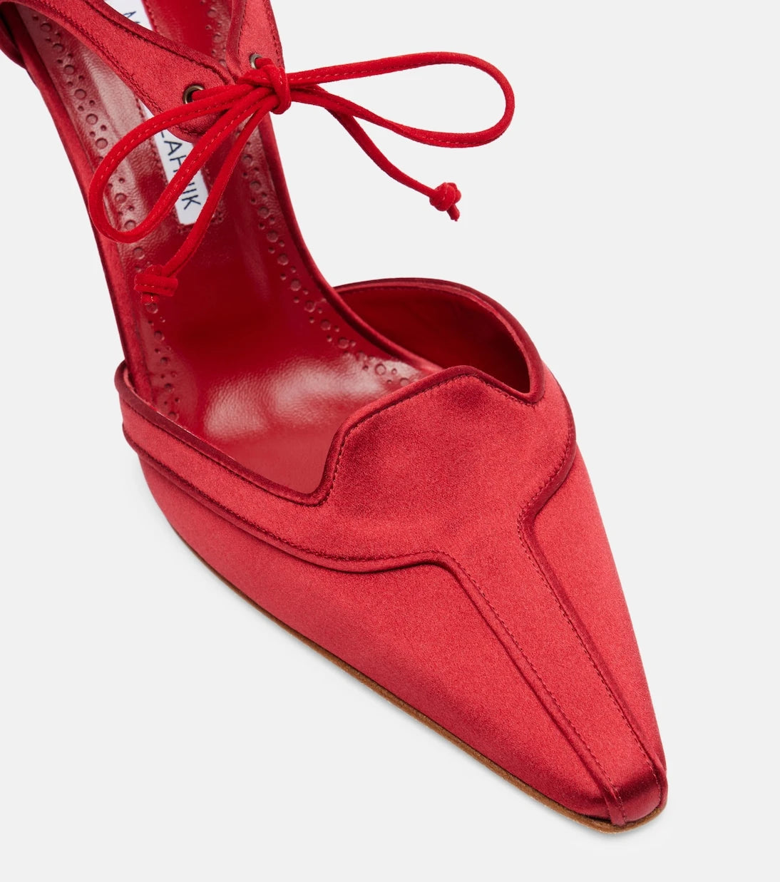 Manolo Blahnik - Orata 70 saten topuklu ayakkabı