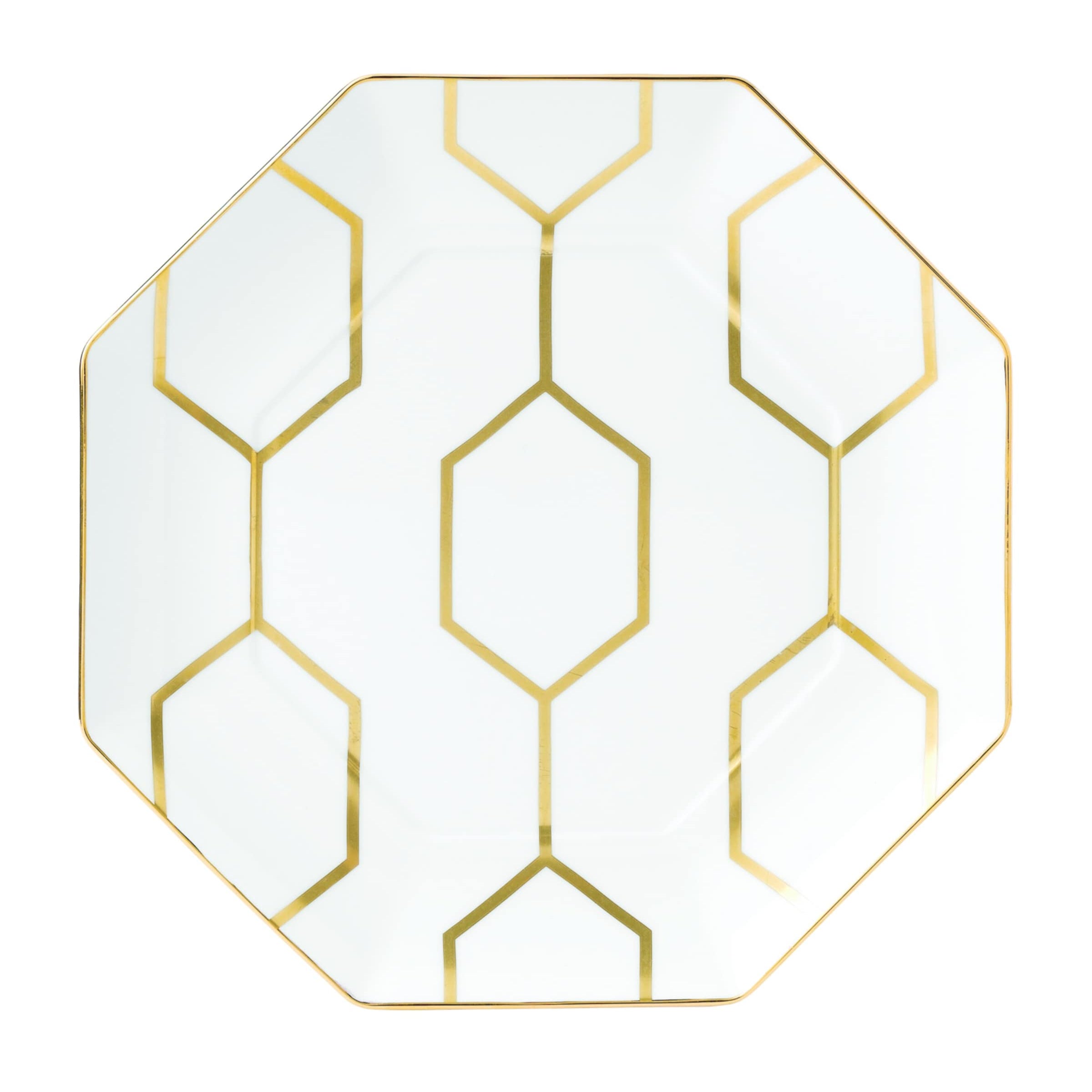 Wedgwood Gio Gold Octagonal Plate (23cm)