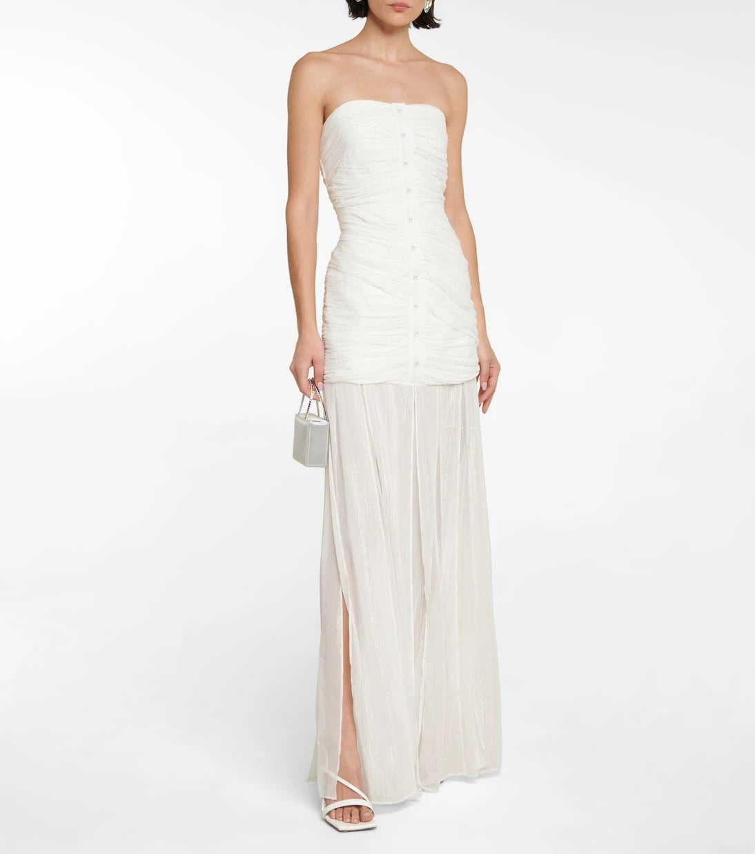Rotate - Bridal Leia ruched maxi dress