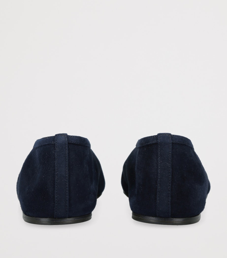 Le Monde Beryl Navy Suede Luna Ballet Flats