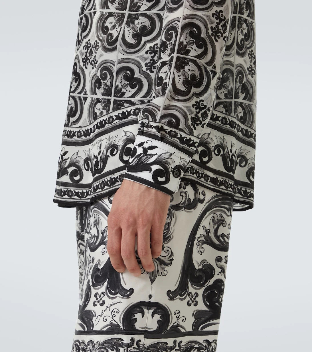 Dolce&Gabbana - Martini Majolica silk twill shirt