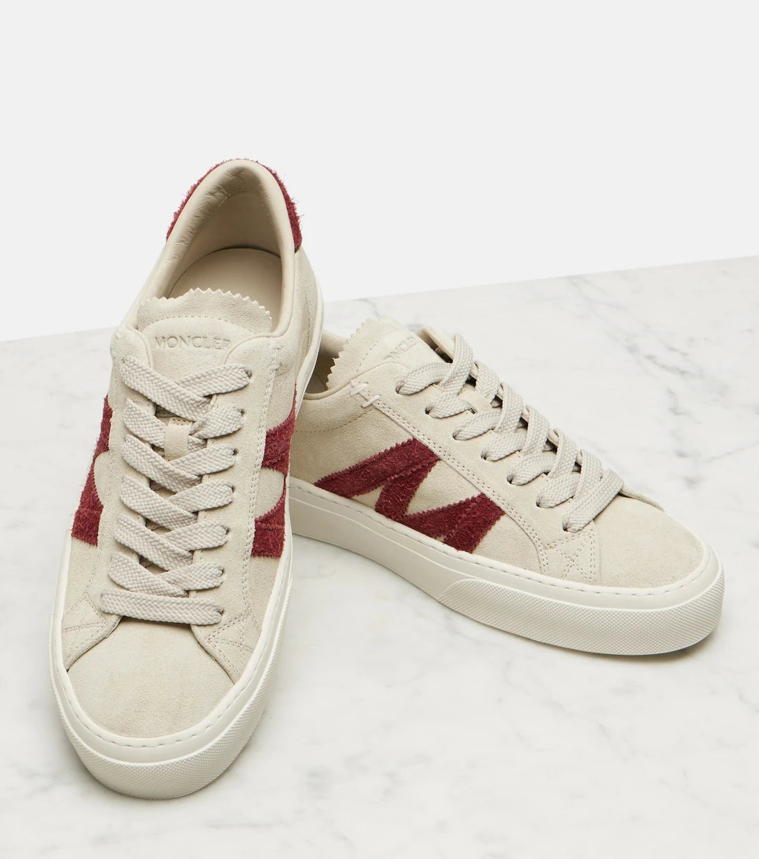 Moncler - Monaco2 suede sneakers