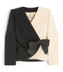 Valentino Black Virgin Wool Bow Blazer