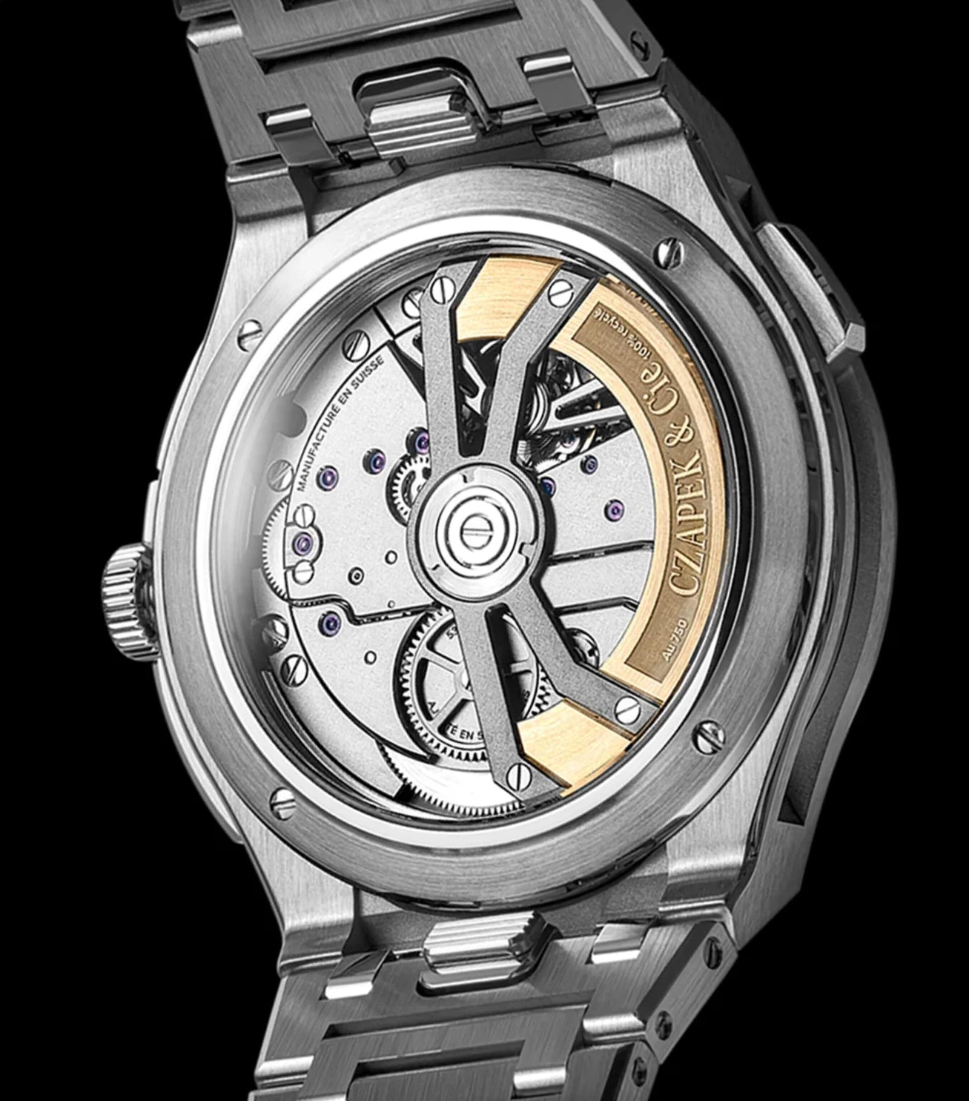 Czapek Stainless Steel Antarctique Rattrapante R.U.R Watch 42.5mm