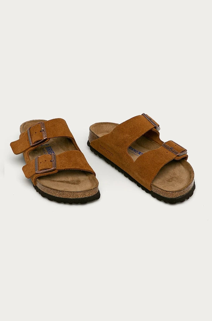 Велурени чехли Birkenstock Arizona SFB