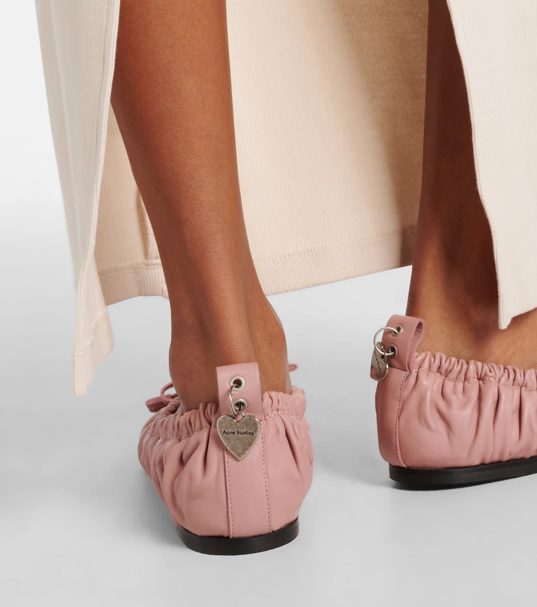 Acne Studios - Bow-detail leather ballet flats