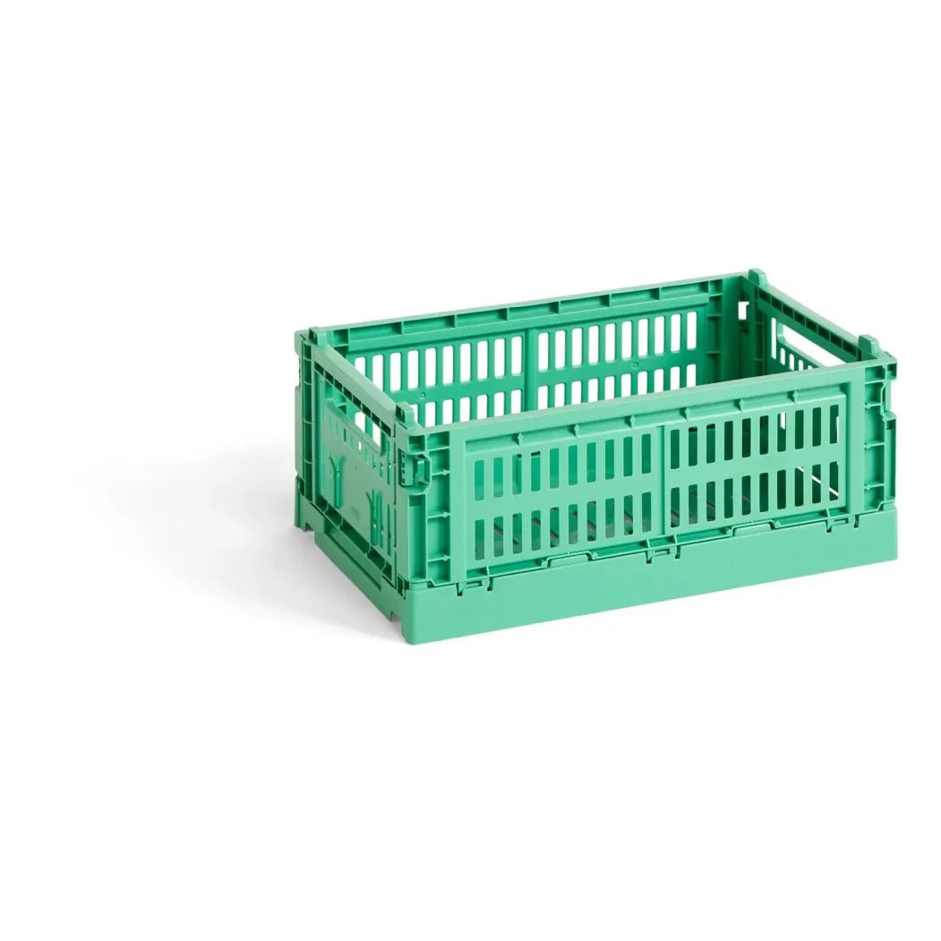 Hay - 100% Recycled Collapsible Crate | Mint Green
