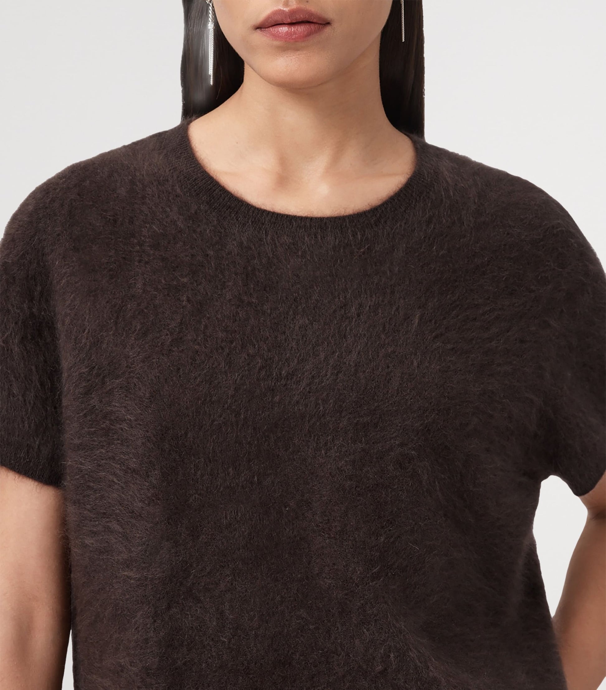 AllSaints Red Cashmere Rebel T-Shirt