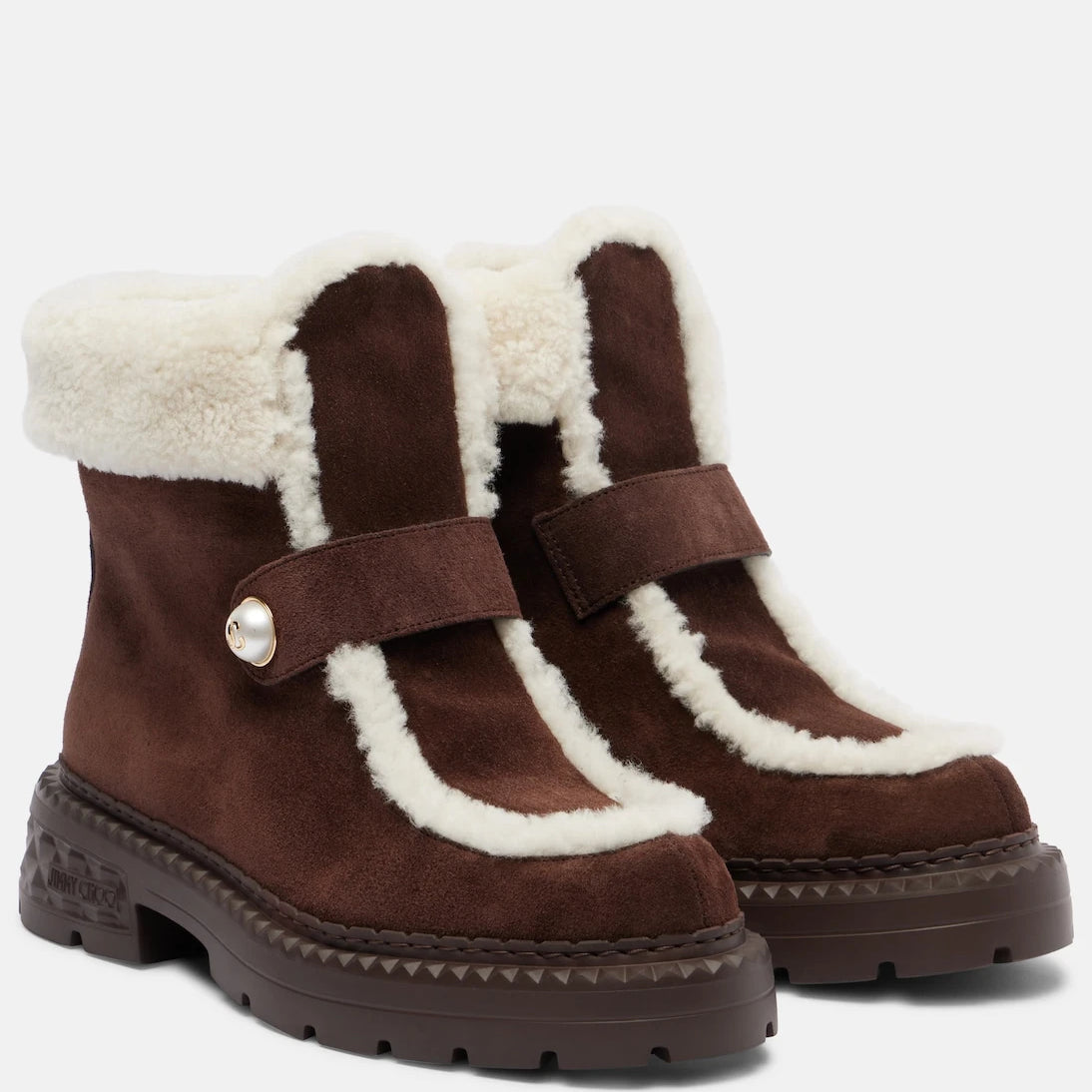 Jimmy Choo - Shea suede and shearling ankle boots
