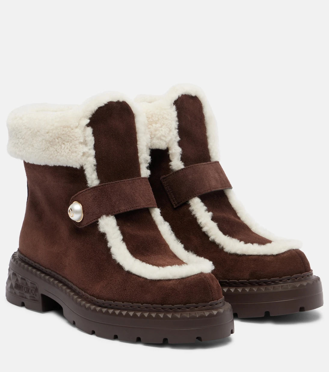 Jimmy Choo - Shea suede and shearling ankle boots