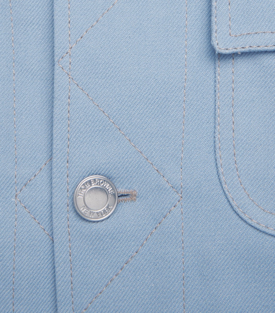 Blue Denim Backstrap Utility Jacket