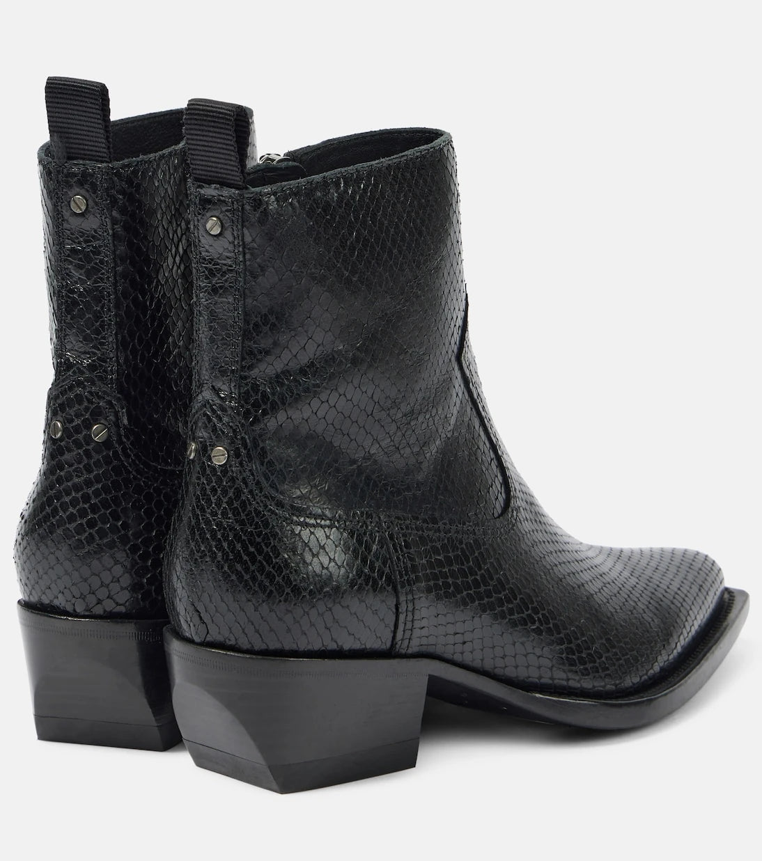 Golden Goose - Debbie snake-effect leather ankle boots
